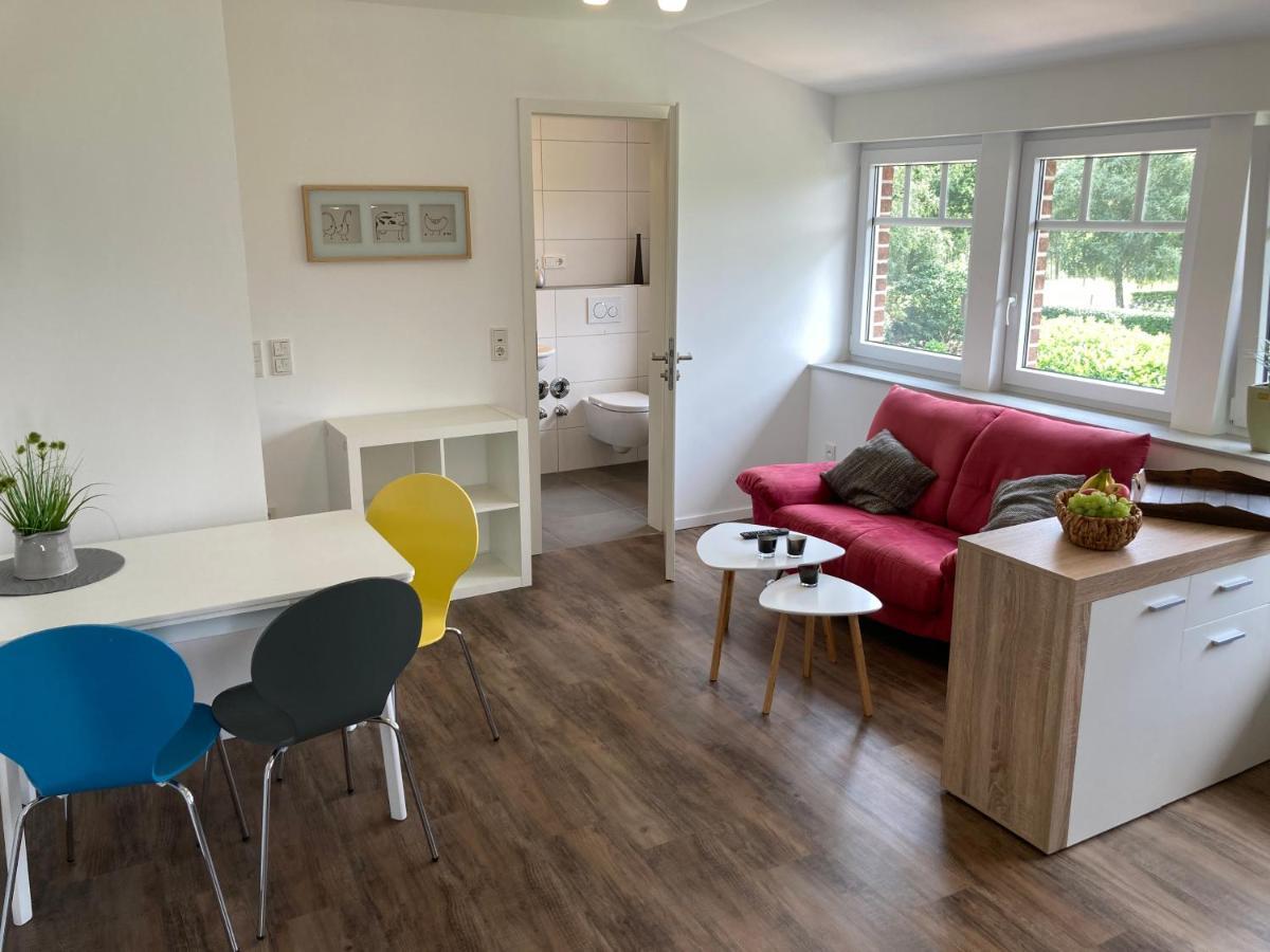 Ferienwohnung Heeser Birkenhof - Urlaub Auf Dem Bauernhof Mit Blick Ins Gruene Weeze Esterno foto