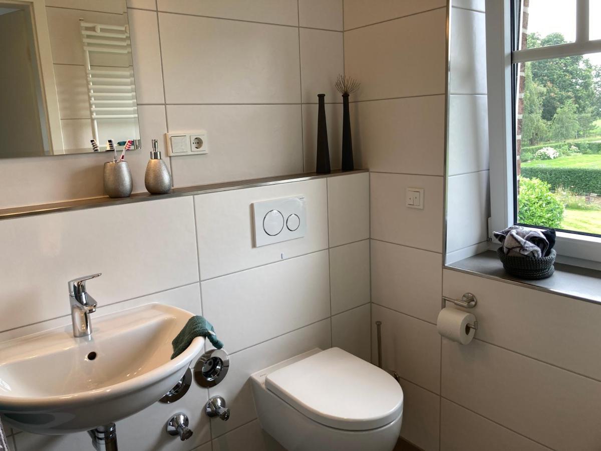 Ferienwohnung Heeser Birkenhof - Urlaub Auf Dem Bauernhof Mit Blick Ins Gruene Weeze Esterno foto