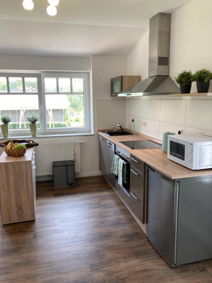 Ferienwohnung Heeser Birkenhof - Urlaub Auf Dem Bauernhof Mit Blick Ins Gruene Weeze Esterno foto